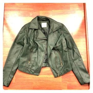 Dark Green Leather Jacket
